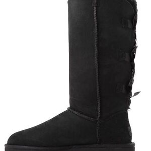 Womens UGG® Bailey Bow II Tall Boot - Black -size 9